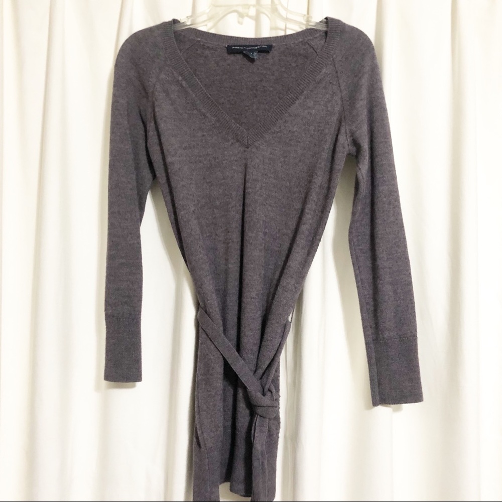 French Connection V neck Sweater tunic wai…